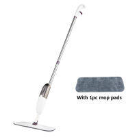 60 Degree Spray Floor Mop with Reusable Microfiber Pads Handle Mop for Home Kitchen Laminate Wood Ceramic Tiles Floor Cleaning