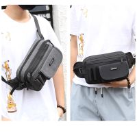 Big Capacity Nylon Korean Fashion Sports Men Waist Bag for Birthday Gift 【JULE】