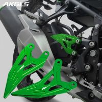 สำหรับ Kawasaki Ninja 400 Z400 NINJA400 2018 2019 2020 2021รถจักรยานยนต์ที่วางเท้าอุปกรณ์เสริมฝาครอบป้องกันแผ่นส้นเท้าชุดตีนถีบจักรยาน