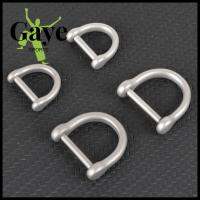 GS โลหะผสมไททาเนียม หัวเข็มขัดบัคเกิล รูปร่าง D ที่มีคุณภาพสูง Carabiner มี2ขนาด กำไลข้อมือหัวเข็มขัด อุปกรณ์เสริมกลางแจ้ง