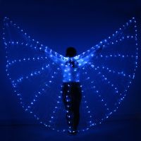 Children LED Light Isis Wings Belly Dance Costumes 360 Egyptian Stage Performance New Arrival Kids DJ LED Wings No Sticks