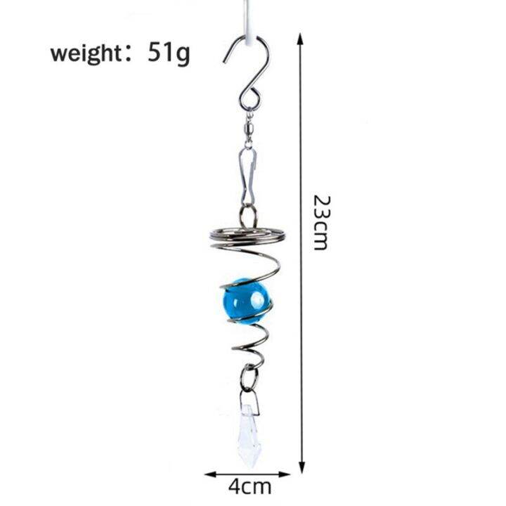 5pcs-spiral-wind-chimes-crystal-ball-wind-chime-glass-ball-wind-tail-hanging-pendant-wind-spinner-pendants-rotating-hook-wind-chime-tail-for-home-garden-yard-decoration