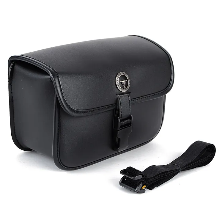 Waterproof PU Leather Motorcycle Saddle Bag Storage Box Toolkit