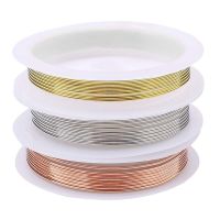 3 Rolls 18 Gauge Jewelry Copper Craft Wire Tarnish Resistant Jewelry Beading Wire for Jewelry Making Supplies &amp; Crafting Beads