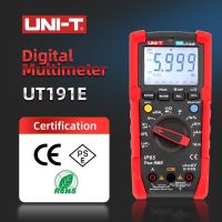 【LZ】☊﹍  UNI-T-Multímetro Digital Profissional UT191T UT191E True RMS Alcance Automático DMM 20A Amperímetro 600V Contagem 6000 DC Capacitor AC Tester