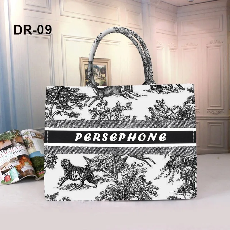 Spring Summer Personalized Fashion Printing Large Capacity Canvas