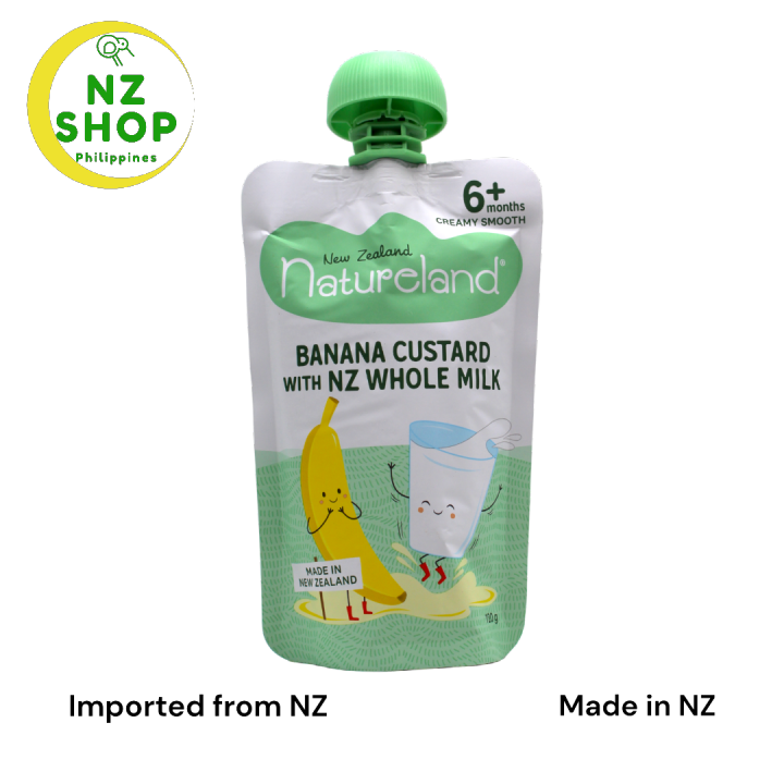 Natureland Baby Food Banana Custard 120g (6+ Months) | Lazada PH