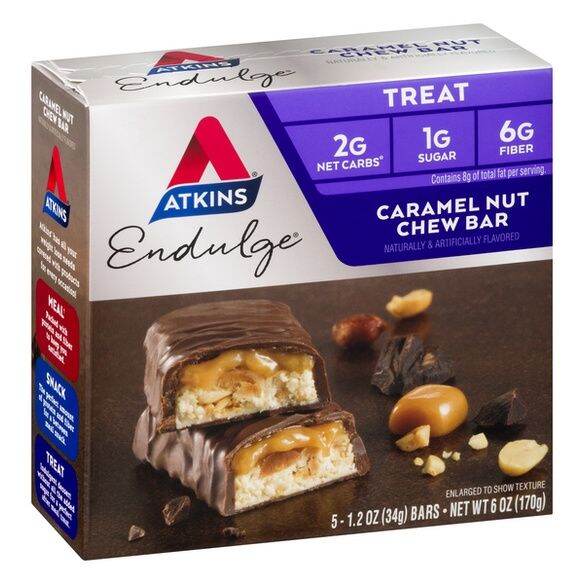 Atkins Caramel Nut Chew Bar 5 Bars Lazada PH