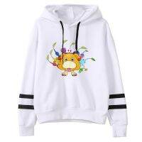 Pikmin Hoodies ผู้หญิงเหงื่อ Y2k ขนแกะความงามเสื้อจากญี่ปุ่นชุดผ้าขนแกะหญิง