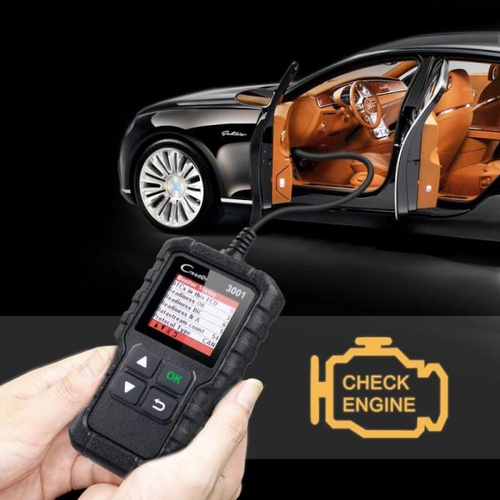 เต็ม-obd2-code-reader-scanner-รหัสอ่านสแกนเนอร์-creader-3001-obdii-eobd-รถยนต์เครื่องมือวิเคราะห์ใน-cr3001-pk-al319-al519-om123