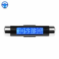 ┇ VSTM Portable 2 in 1 Car Digital LCD Clock/Temperature Display Electronic Clock Thermometer Car Digital Time Clock Car Accessory