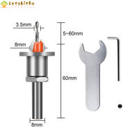 หัวเจาะอ่างล้างหน้าพร้อมประแจปรับได้บิตเราเตอร์สำหรับงานไม้อุปกรณ์ถอนสกรูเครื่องตัดมิลลิ่ง
