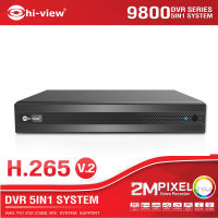 Hi-view เครื่องบันทึกภาพกล้องวงจรปิด รุ่น HA-98504 H.265 DVR 2 Mega Pixel  5 in 1 AHD/TVI/CVI/CVBS/IPC