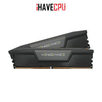 iHAVECPU RAM (แรม) CORSAIR VENGEANCE 16GB (8x2) DDR5 5200MHz BLACK (CMK16GX5M2B5200C40)