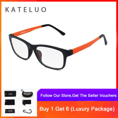KATELUO TR90 แว่นกรองแสง แว่นตากรองแสงสีฟ้า แว่นกรองแสงคอมพิวเตอร์ ช่วยลดอาการสายตาล้า - 9219