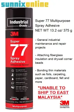  3M Super 77 Multipurpose Spray Adhesive : Tools & Home  Improvement