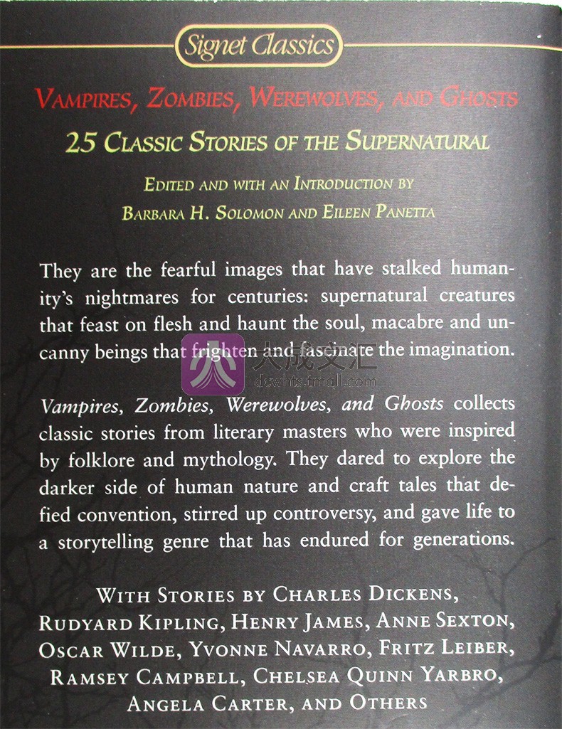 Werewolves and Ghosts Zombies Vampires 25 Classic Stories of the Supernatural 
