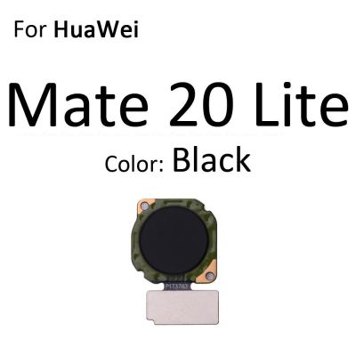 เครื่องสแกนลายนิ้วมือขั้วต่อสำหรับ HuaWei Mate 20 Lite X 20X P Smart Plus 2019เซ็นเซอร์สัมผัส ID ปุ่มส่งคืนบ้านสายเคเบิ้ลหลัก