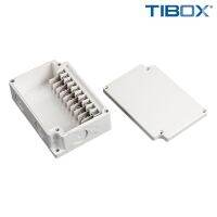 TIBOX TJ-10P กล่องพลาสติก พร้อมเทอร์มินอลบล็อก(Plastic Terminal Block Box IP66) 10Pole 10A Size : 110x75x40 mm.