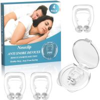 1/2/4PCS Anti Snoring Device Silicone Nose Clip Magnetic Snoring Snore Apnea Solution Stop Insonia Sleeping Men Women anti Ronco