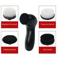 Handheld Automatic Electric Shoe Brush Shine Polisher 5AA Battery Power Supply Shoe Care