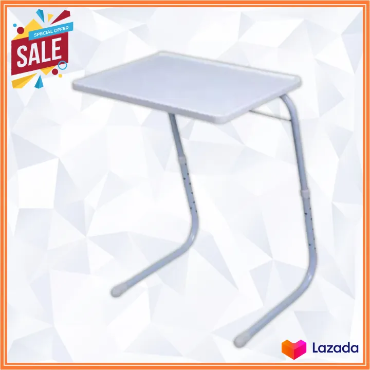 Table Mate Ultra Folding TV Tray Table and Cup Holder, Adjustable to 6