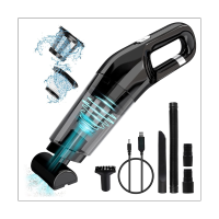 Hand Held Vacuum Cleaner Cordless Portable Handheld Vacuum Black with 120W High Power