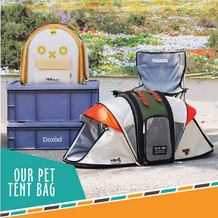 กระเป๋าสัตว์เลี้ยง-purry-สำหรับน้องแมว-น้องหมาตัวเล็ก-กางเป็นเต็นท์ได้-สำหรับเดินทาง
