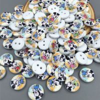 DIY 200pcs Mini Mickey Wooden Buttons Fit Sewing scrapbook Embellishment 11.5mm Haberdashery