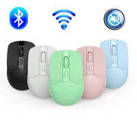 เมาส์ไร้สาย Silent Bluetooth Mouse เมาส์คอมพิวเตอร์ไร้สายสำหรับเล่นเกม USB Ergonomic Mause ปุ่มปิดเสียงแบบชาร์จไฟได้ PC แล็ปท็อป Mice