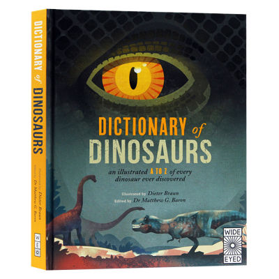 Illustrated dinosaur encyclopedia dinosaur Dictionary English original dictionary of dinosaurs English childrens English popular science extracurricular reading a to Z includes all dinosaur species found on the earth