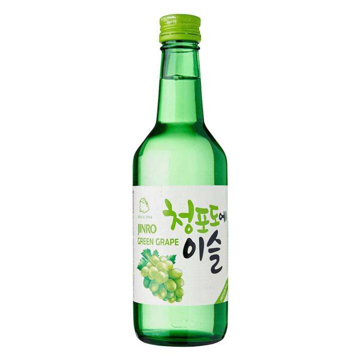 Jinro GREEN GRAPE Imported Korean Soju 13% ABV, 360 mL | Lazada PH