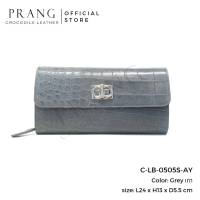 Prang Crocodile Leather Clutch / Cross Body Bag กระเป๋าสะพายข้าง คลัทช์ หนังจระเข้ C-LB-0505S-AY