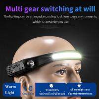 Type C Charging Head Flashlight 600mAh Headlight Gesture Control Camping Searchlight LED Camping Lamp for Hiking Fishing