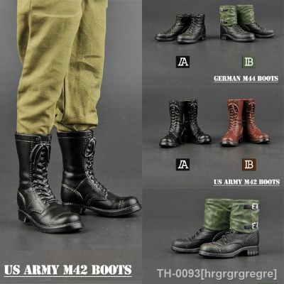 ┇ hrgrgrgregre ZYTOYS-Sapatos Masculinos de Tropa Combate Alemã M42 Exército Mid Botas 12 Action Figure Acessório Toy 12 ZY1025 7 1/6 M44