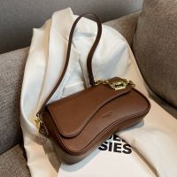 Shoulder bag fashion temperament small bag 2023 new trendy ins texture messenger bag womens bag simple foreign style womens bag 【WYUE】