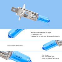 2ชิ้น H1หลอดไฟฮาโลเจน12โวลต์100วัตต์ Super Bright ไฟหน้าหลอดไฟสำหรับรถยนต์6000พันแสงสีขาวหลอดไฟบนรถยนต์อัตโนมัติโคมไฟ H1