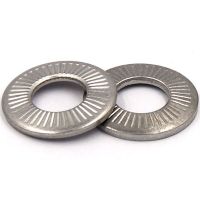 20-50PCS/Tas D3-D10 NFE25-511 A2 304 Stainless Steel Disc Spring Bergerigi Mesin Cuci Kerucut Knurled Gasket Elastis