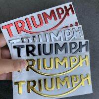 สติกเกอร์มอเตอร์ไซค์ Triumph สติกเกอร์วินเทจอ่อนนุ่มสติกเกอร์สัญลักษณ์3D ตกแต่งหมวกกันน็อคดัดแปลงอุปกรณ์เสริมรูปลอก