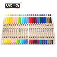 (KTS)ปากกาพู่กัน 2 หัว YOYA DS-2002 Brush Marker Blending Color เลือกสีได้ ชุดที่ 1-2