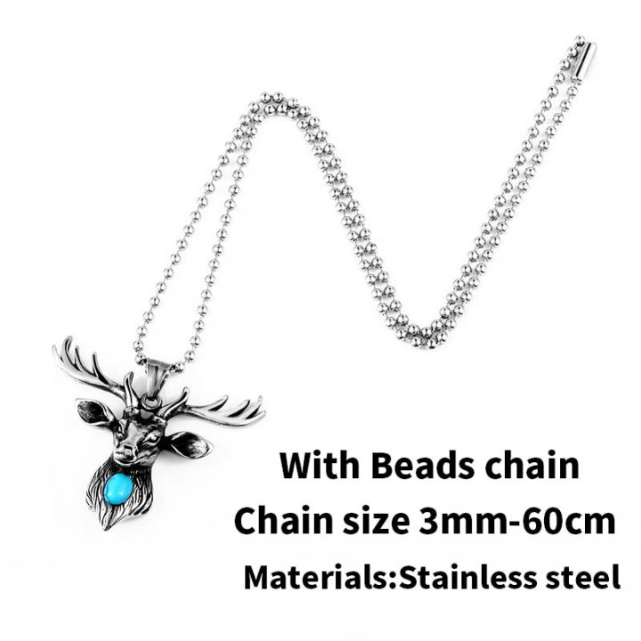 beier-316l-stainless-steel-cool-deer-head-amulet-nose-viking-necklace-men-gift-fashion-jewelry-high-quality-animal-lp446
