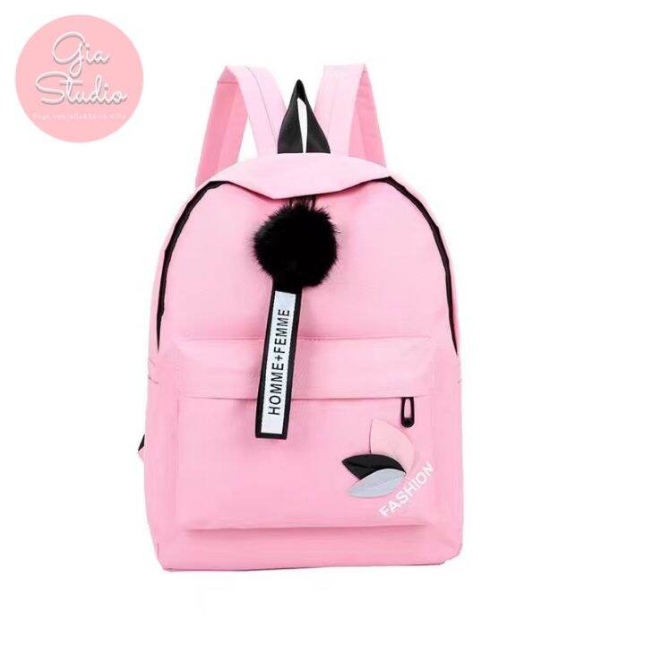 Gia Studio #5221 / #322 Korean Canvass Backpack with Homme Femme ...