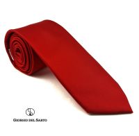 Giorgio Del Sarto Necktie Orange 7.5 cm Fabric Texture เนคไทสีส้มมีเท็กเจอร์