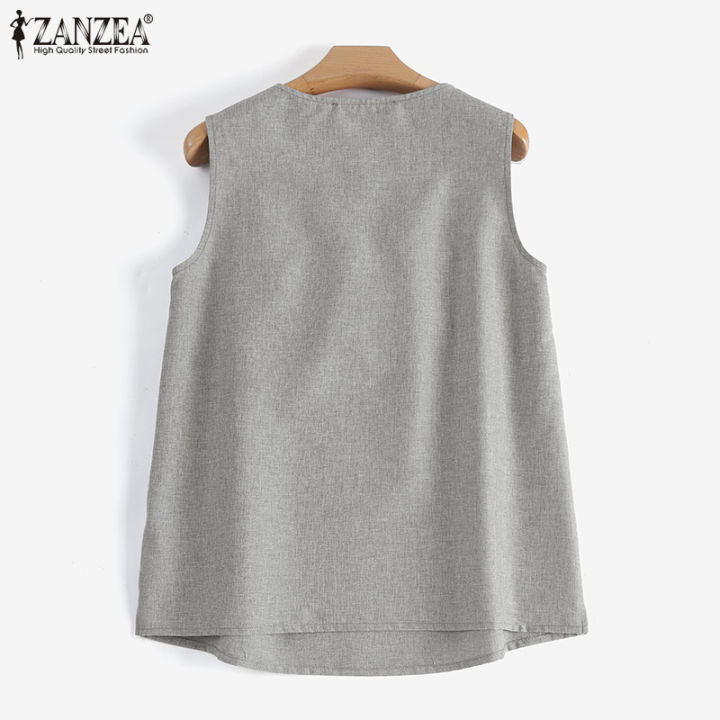 สินค้ามาใหม่-จัดส่งฟรี-fancystyle-zanzea-เสื้อกล้ามปุ่มทึบด้านในหลวม-8