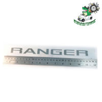 สติ๊กเกอร์ RANGER ฝากระบะท้าย ข้างขวา (ตัวเล็ก) (สีเทาบอลขอบบอล) ติด Ford Ranger 2015 + ฟอร์ด เรนเจอร์ 1ชิ้น 2-4ประตู มีบริการเก็บเงินปลายทาง