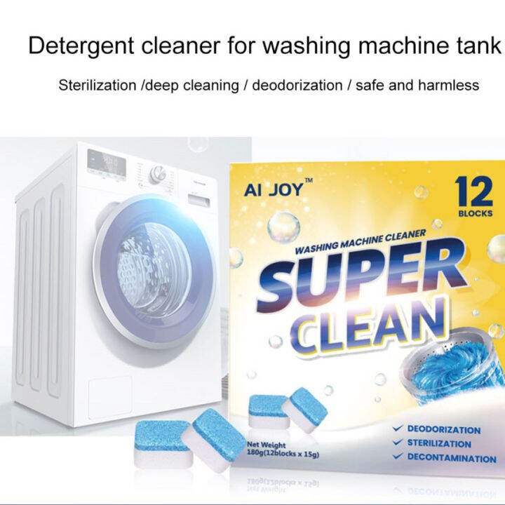 Washing Machine Cleaner,EcoFriendly Solid Washer Deep Cleaning Tablet,Household Effervescent