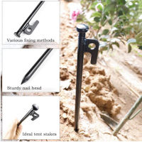 Outdoor Camping เต็นท์เต็นท์หมุดเล็บสกรู Anchor Stakes เหล็ก Heavy Pegs Pins เต็นท์ชายหาดเดินป่า Canopy อุปกรณ์เสริม