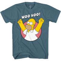 American Cartoon The Simpson mens 100% cotton round neck short -sleeved T-shirt