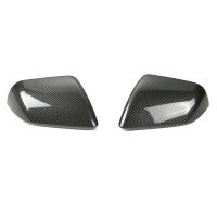 ABS Carbon Fiber Look Side Door Rearview Mirror Cover Trim Shells Cap for 2015-2020