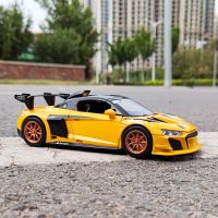 1:24 AUDI R8 GT2อัลลอยด์รางแบบจำลองรถแข่ง Diecasts ของเล่นโลหะโมเดลรถยนต์สปอร์ตการจำลองสูงเสียงแสงเด็กของขวัญ